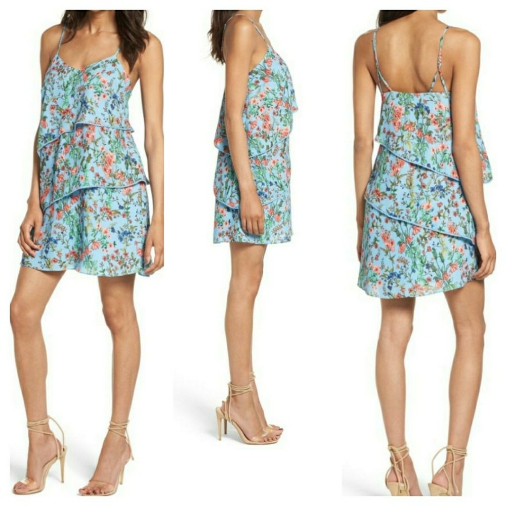 Devlin Floral Print Mini Dress